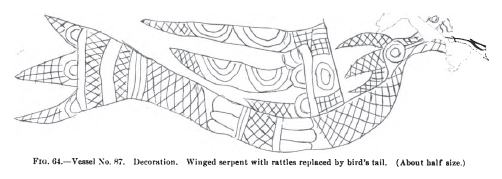 Versiunea panterei subacvatice de pe un bol Mississippian de la Moundville