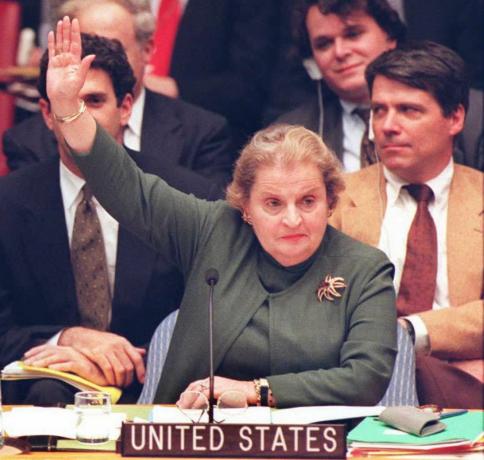 Madeleine Albright, ambasadorul SUA la Națiunile Unite