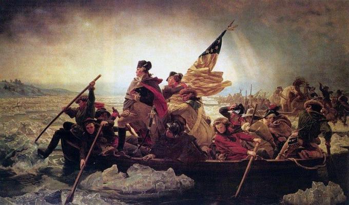 Washington Crossing the Delaware de Emanuel Leutze, 1851