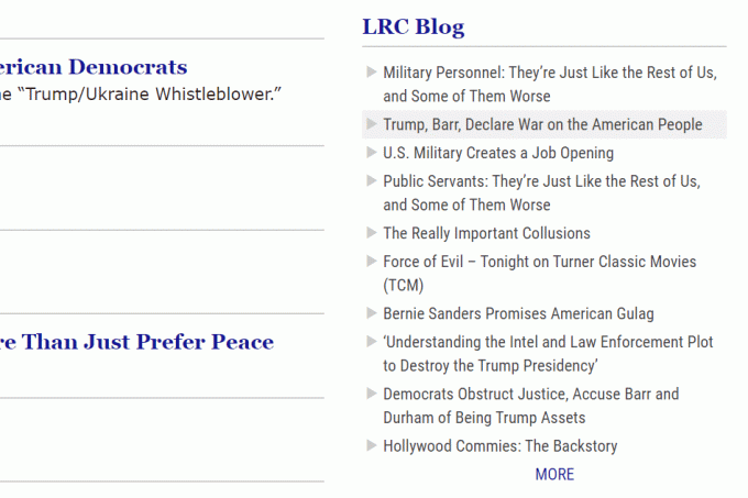 Zona LRC Blog a unui site web