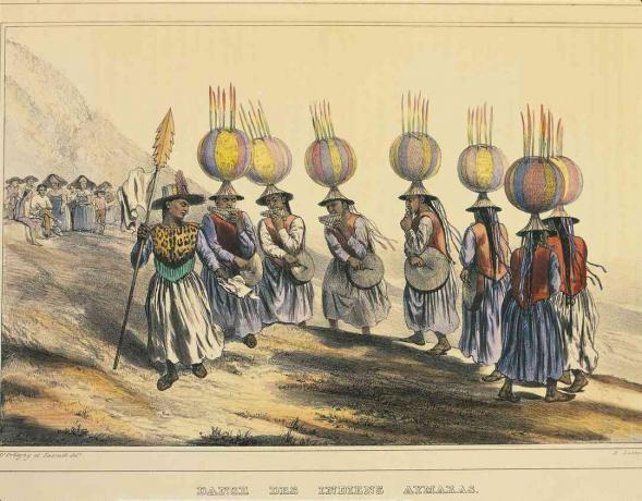 Aymara dans indian, Bolivia, 1833