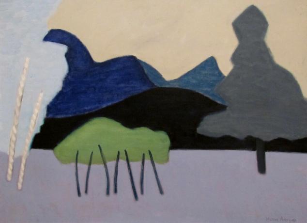 Milton avery peisaj clar decupat