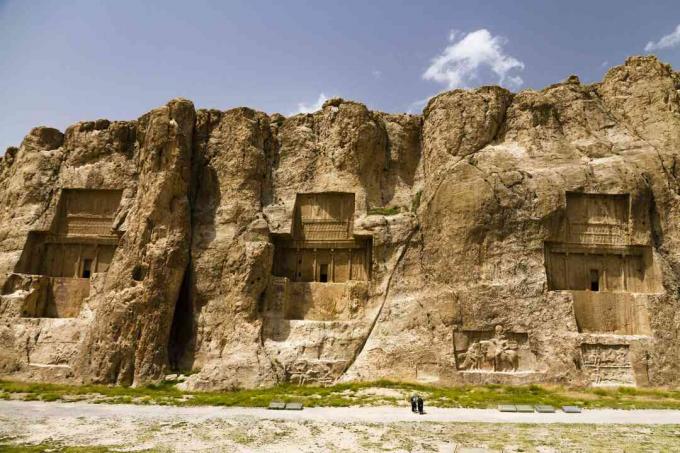 Mormintele Imperiului Persan din Naqsh-e Rostam, Marvdascht, Fars, Iran, Asia