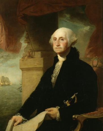 Președintele George Washington, pictat în 1794.