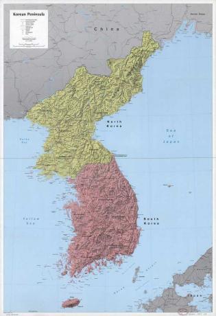 Harta peninsulei coreene