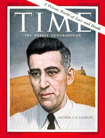 Ilustrația lui J. D. Salinger folosit pentru coperta revistei Time, volumul 78 Numărul 11