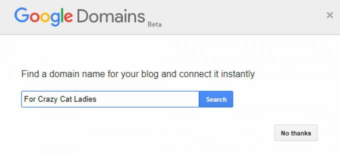 Interfața Google Domains pe Blogger