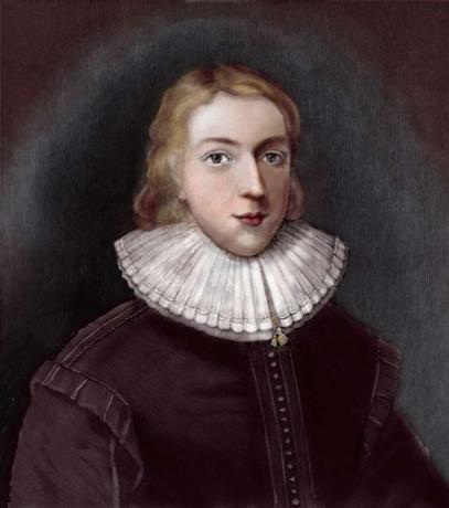 Portret de John Milton la 21 de ani