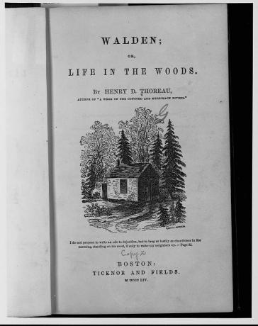 Pagina de titlu de la Walden