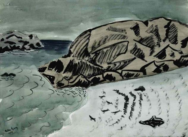 Milton Avery peisaj marin cu păsări