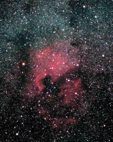 Nebula din America de Nord în constelația Cygnus.