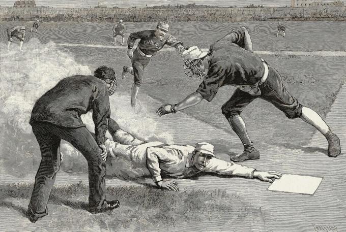 Ilustrația jucătorului de baseball din secolul 19, Buck Ewing