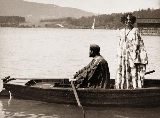 Gustav Klimt cu Emilie Floege