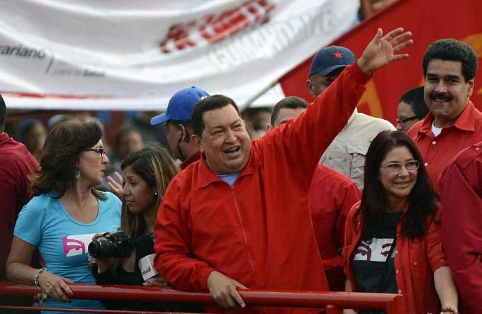 Hugo Chavez cu Nicolas Maduro, 2012