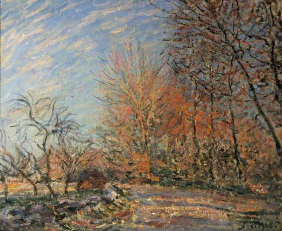 albert sisley vedere din lemn fontainebleau