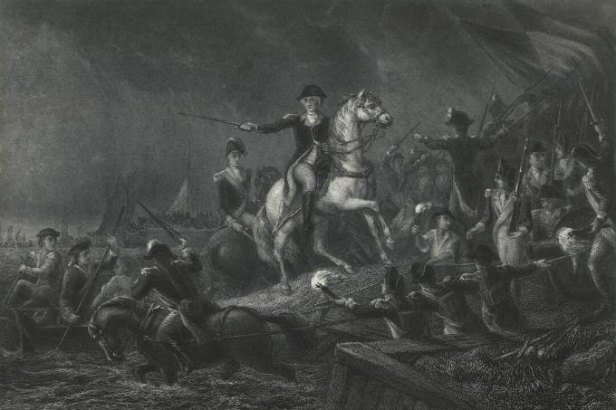 George Washingtons se retrage în Long Island, 27 august 1776, Războiul revoluționar american, Statele Unite ale Americii, secolul 18