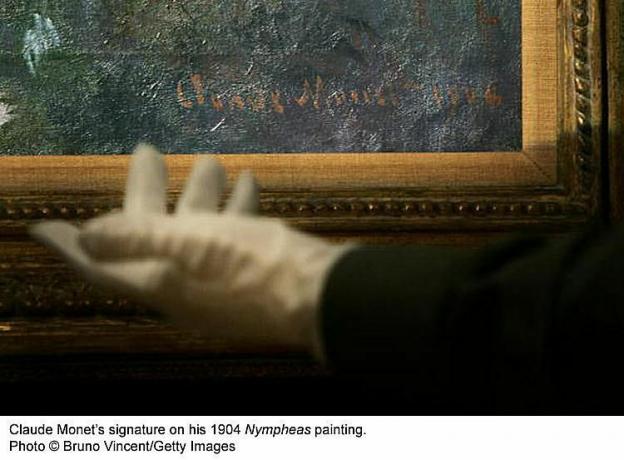 Semnătura lui Claude Monet