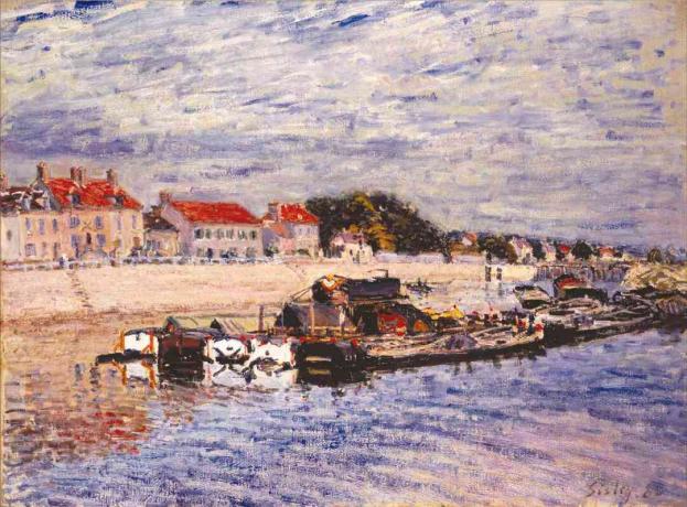 baraje de alfred sisley pe loing