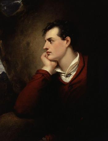 Lord Byron pictat de Richard Westall