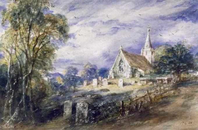 John Constable Stoke poges Biserica