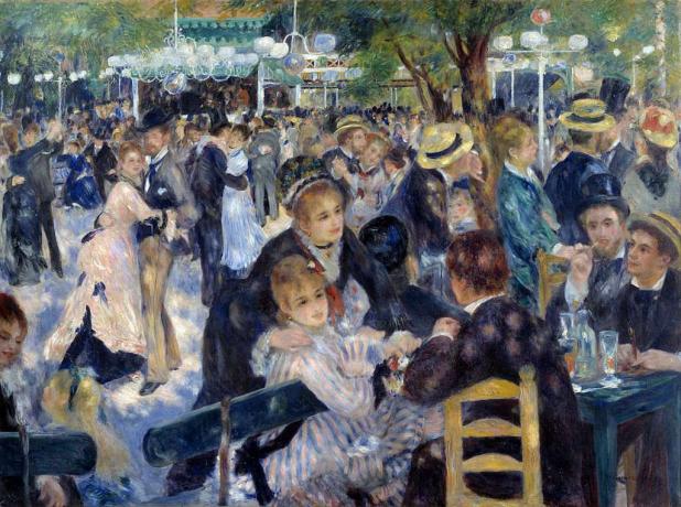 Dans la „Le Moulin de la Galette” - de Auguste Renoir