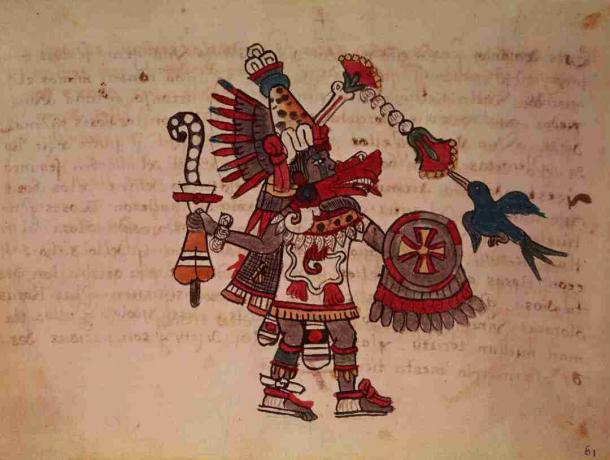 Quetzalcoatl în Codex Borbonicus