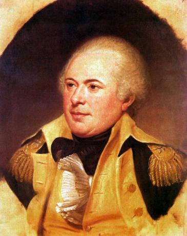 Portretul generalului James Wilkinson, ofițer superior al armatei SUA, 1800-1812.
