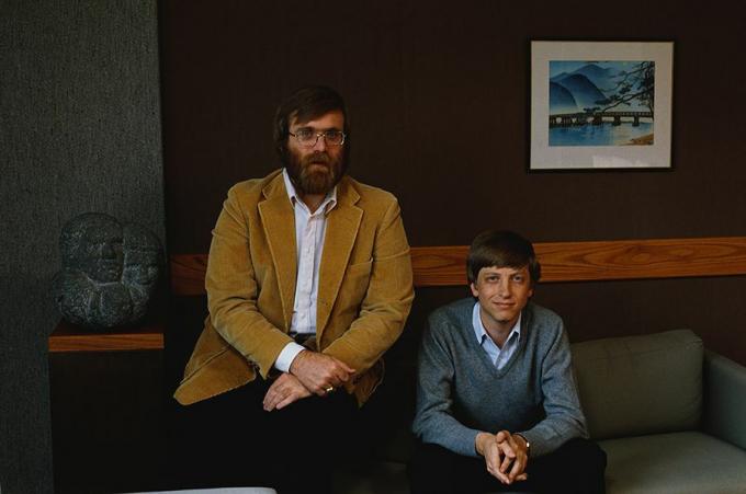 Fondatorii Microsoft Paul Allen și Bill Gates