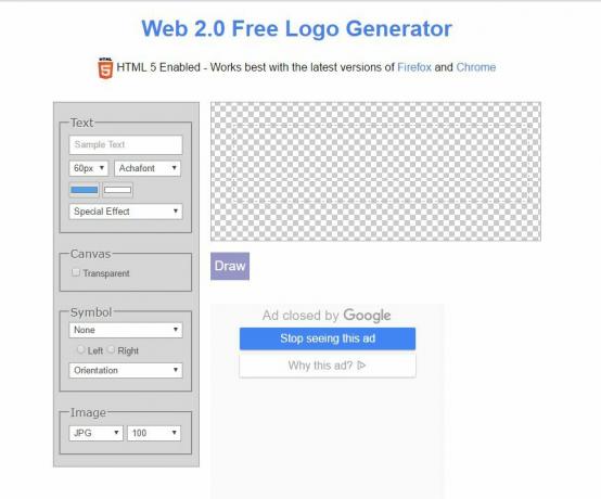 Generator de logo gratuit la SimWebSol