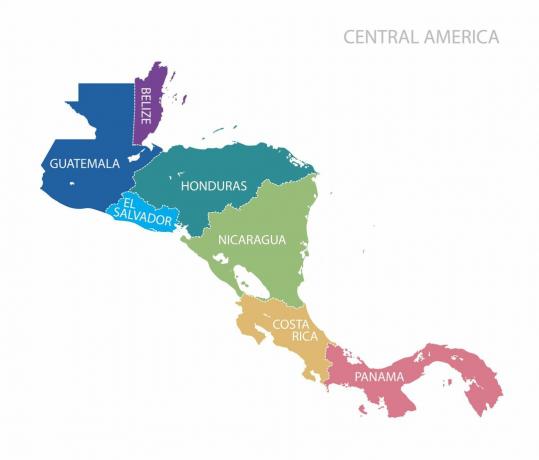 Harta Americii Centrale