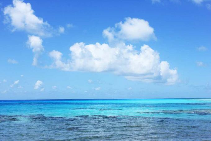 Apele tropicale, sub formarea aerului tropical maritim