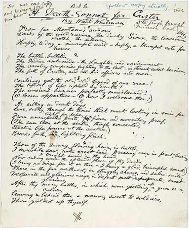 Sonetul de moarte al lui Whitman