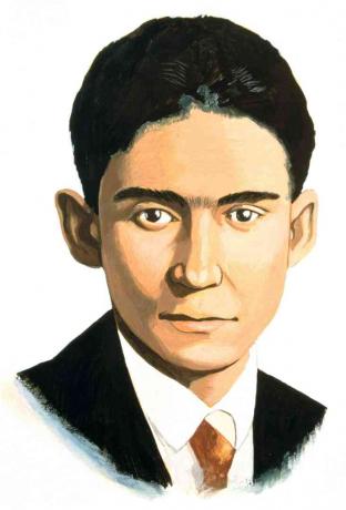 Franz Kafka, romancier ceh, începutul secolului XX.