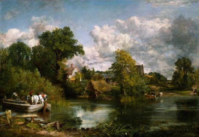 John Constable calul alb